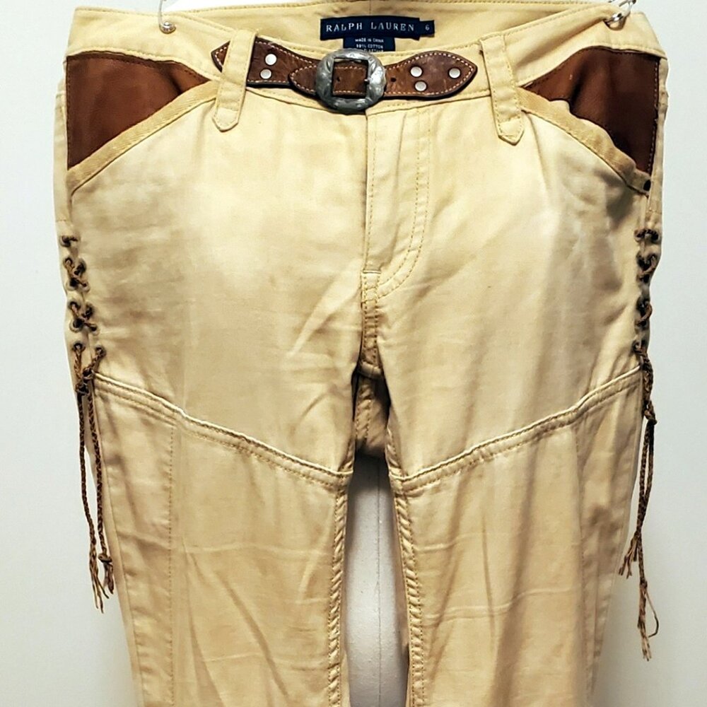 COPY - Ralph Lauren Jodhpur (canvas with leather patch) Riding/Equestrian pants…
